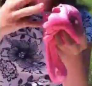 Un slime géant rose